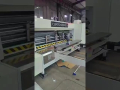 स्वचालित मुद्रण मरने काटने स्लॉटिंग कार्डबोर्ड कार्टन बॉक्स मशीन