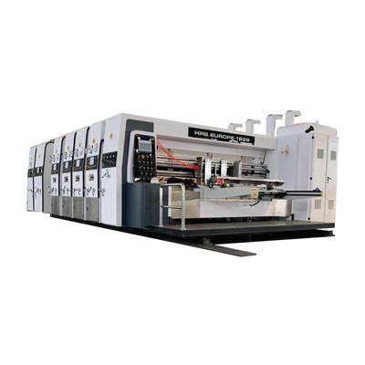 स्वचालित हाई स्पीड प्रेसिजन प्रिंटिंग स्लॉटिंग डाई कटिंग मशीन 4 कलर्स रोटरी