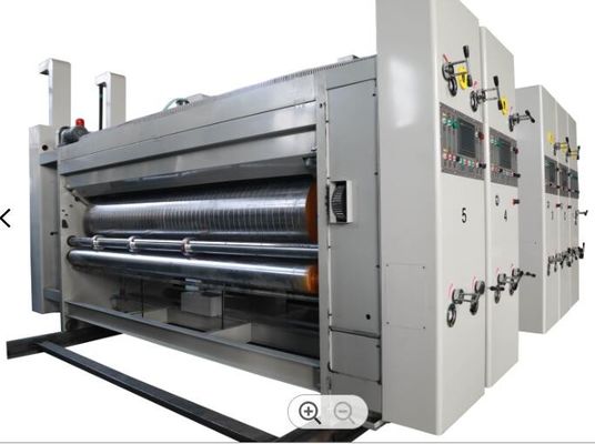 फ्लेक्सो प्रिंटर स्लॉटर रोटरी डाई कटर कार्टन बॉक्स मेकिंग मशीन